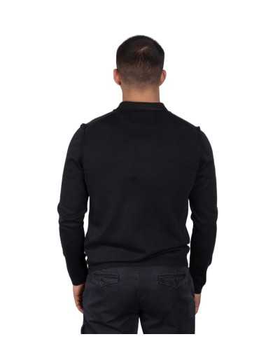 maglia stile polo blu nero uomo con aquila | AERONAUTICA MILITARE maglia stile polo blu nero uomo con aquila | AERONAUTICA MILITARE