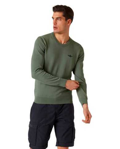 maglia verde militare uomo con aquila turrita | AERONAUTICA MILITARE maglia verde militare uomo con aquila turrita | AERONAUTICA MILITARE