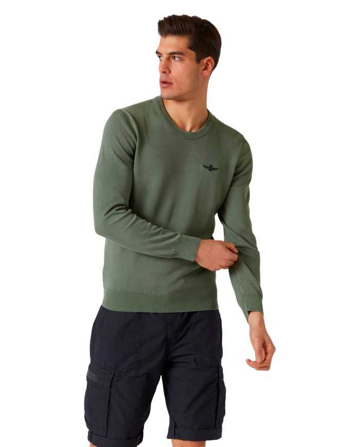 maglia verde militare uomo con aquila turrita | AERONAUTICA MILITARE maglia verde militare uomo con aquila turrita | AERONAUTICA MILITARE