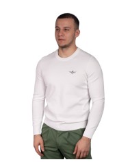 maglia bianco panna uomo con aquila turrita | AERONAUTICA MILITARE maglia bianco panna uomo con aquila turrita | AERONAUTICA MILITARE