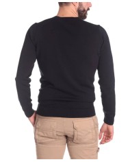 maglia blu navy da uomo con logo ricamato | AERONAUTICA MILITARE