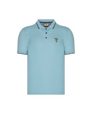 polo azzurro uomo con aquila turrita ricamata | AERONAUTICA MILITARE polo azzurro uomo con aquila turrita ricamata | AERONAUTICA MILITARE
