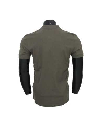 polo verde da uomo con spacchi laterali sotto | AERONAUTICA MILITARE polo verde da uomo con spacchi laterali sotto | AERONAUTICA MILITARE