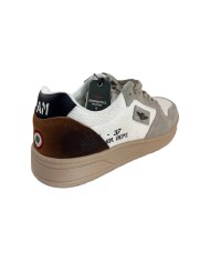 sneakers bianche e verdi da uomo logate su lato | AERONAUTICA MILITARE