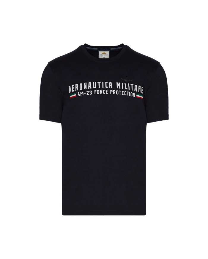 AERONAUTICA MILITARE T-shirt Uomo 231TS1942J538 P-EM cotone con sta... AERONAUTICA MILITARE T-shirt Uomo 231TS1942J538 P-EM cotone con sta...