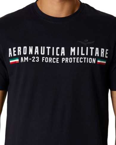 AERONAUTICA MILITARE T-shirt Uomo 231TS1942J538 P-EM cotone con sta... AERONAUTICA MILITARE T-shirt Uomo 231TS1942J538 P-EM cotone con sta...