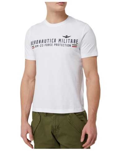 AERONAUTICA MILITARE T-shirt Uomo 231TS1942J538 P-EM cotone con sta... AERONAUTICA MILITARE T-shirt Uomo 231TS1942J538 P-EM cotone con sta...