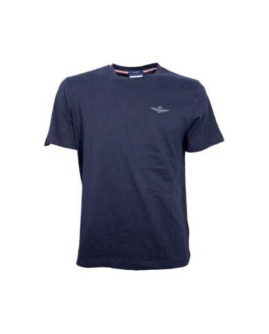 t-shirt blu navy da uomo logata su petto | AERONAUTICA MILITARE t-shirt blu navy da uomo logata su petto | AERONAUTICA MILITARE