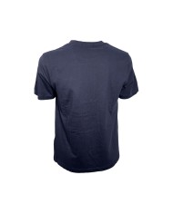 t-shirt blu navy da uomo logata su petto | AERONAUTICA MILITARE
