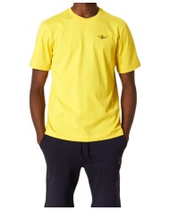 t-shirt gialla da uomo logata su petto sinistro | AERONAUTICA MILITARE