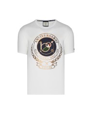 t-shirt off-white uomo aquila turrita ricamata | AERONAUTICA MILITARE t-shirt off-white uomo aquila turrita ricamata | AERONAUTICA MILITARE