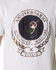 t-shirt off-white uomo aquila turrita ricamata | AERONAUTICA MILITARE t-shirt off-white uomo aquila turrita ricamata | AERONAUTICA MILITARE