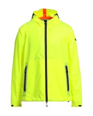 giubbino giallo fluo uomo con decorazioni catarifrangenti | SUNSTRIPES