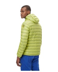 piumino verde certosa da uomo con cuciture nastrate a righe | BLAUER