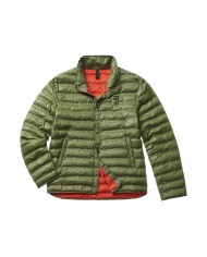 piumino verde da uomo con impuntura a righe verticali | BLAUER