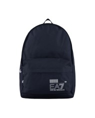 zaino navy e bianco da uomo con schienale in mesh e logo | EA7