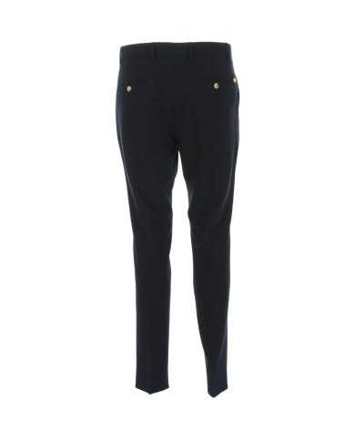 pantalone slim blu da uomo con pinces | MANUEL RITZ pantalone slim blu da uomo con pinces | MANUEL RITZ