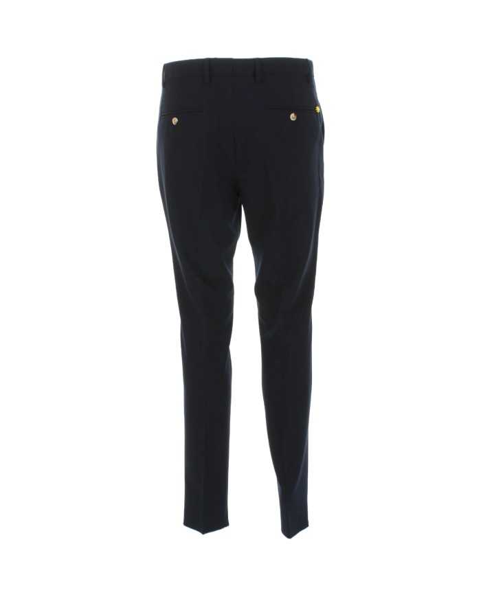 pantalone slim blu da uomo con pinces | MANUEL RITZ pantalone slim blu da uomo con pinces | MANUEL RITZ