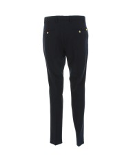 pantalone slim blu da uomo con pinces | MANUEL RITZ