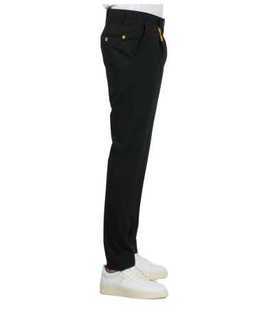 pantalone slim nero da uomo con pinces | MANUEL RITZ pantalone slim nero da uomo con pinces | MANUEL RITZ