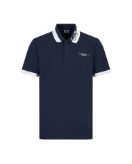 EA7 Polo Uomo 3RPF09 PJ04Z P-EM cotone maniche corte logato su coll...