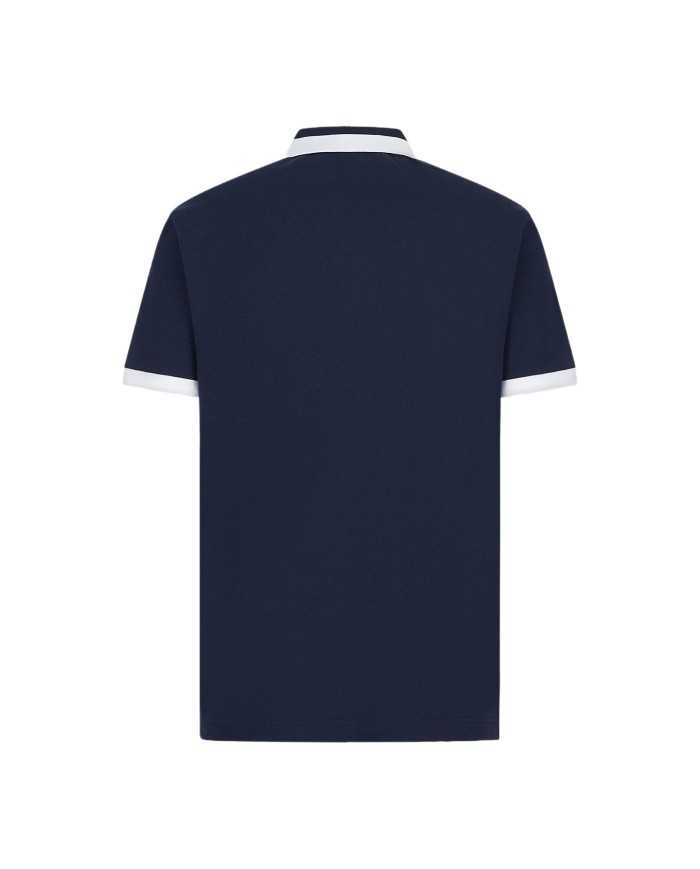 EA7 Polo Uomo 3RPF09 PJ04Z P-EM cotone maniche corte logato su coll...