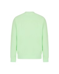 felpa verde paradiso da uomo con polsi in maglia stretch e logo | EA7 felpa verde paradiso da uomo con polsi in maglia stretch e logo | EA7