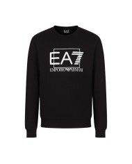 EA7 Felpa Uomo 3RPM60 PJ05Z P-EM cotone girocollo logato a contrast...