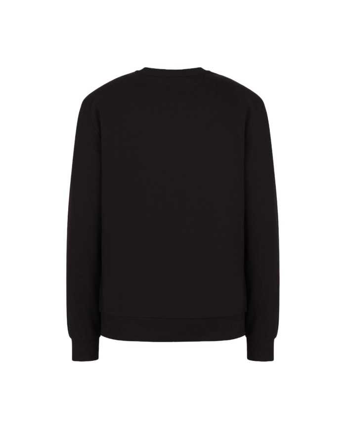 EA7 Felpa Uomo 3RPM60 PJ05Z P-EM cotone girocollo logato a contrast...