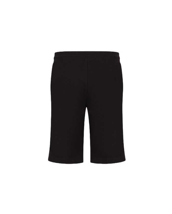 bermuda regular plus nere da uomo logato sul fronte | EA7