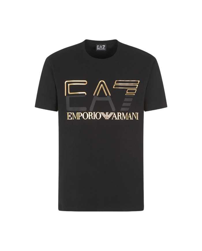 EA7 T-Shirt Uomo 3RPT07 PJLBZ P-EM cotone slim logato bicolor 0208 ...