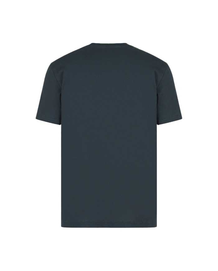 t-shirt night blue da uomo con patch scudetto con logo su petto | EA7 t-shirt night blue da uomo con patch scudetto con logo su petto | EA7