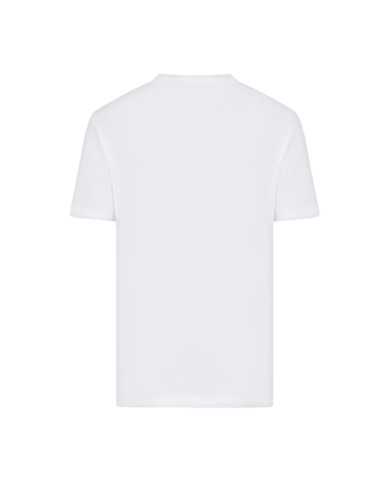 t-shirt bianca da uomo logata in metallo sul petto | EA7 t-shirt bianca da uomo logata in metallo sul petto | EA7