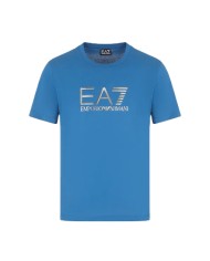 t-shirt dark blue da uomo logata in metallo sul petto | EA7 t-shirt dark blue da uomo logata in metallo sul petto | EA7