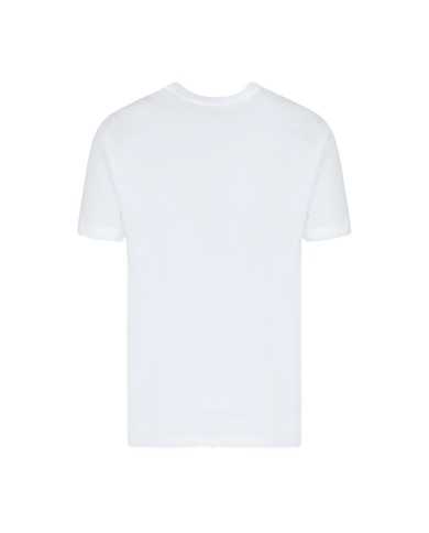 t-shirt bianca da uomo con logo patch su petto | EA7 t-shirt bianca da uomo con logo patch su petto | EA7