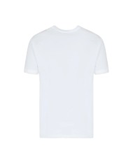 t-shirt bianca da uomo con logo patch su petto | EA7 t-shirt bianca da uomo con logo patch su petto | EA7