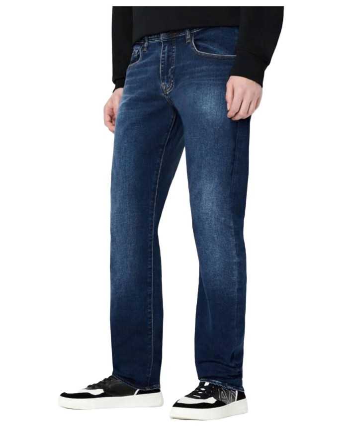 jeans indigo denim da uomo con logo patch | ARMANI EXCHANGE jeans indigo denim da uomo con logo patch | ARMANI EXCHANGE