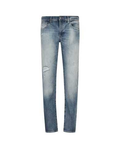 jeans slim a vita alta indigo denim da uomo | ARMANI EXCHANGE jeans slim a vita alta indigo denim da uomo | ARMANI EXCHANGE