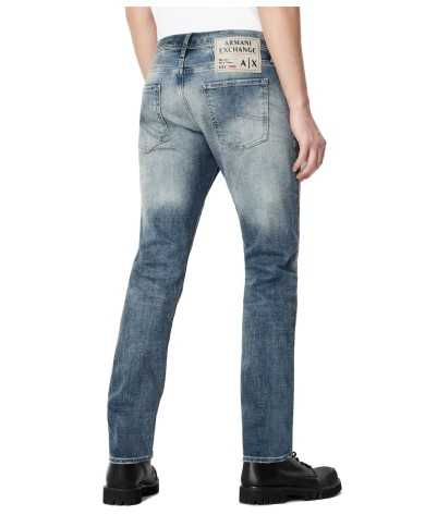 jeans slim a vita alta indigo denim da uomo | ARMANI EXCHANGE jeans slim a vita alta indigo denim da uomo | ARMANI EXCHANGE