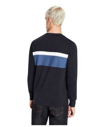 ARMANI EXCHANGE Maglia Uomo 3RZM1C ZMQ7Z P-EM cotone con inserto a ...