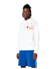 felpa con cappuccio bianca da uomo con stampa e logo | ARMANI EXCHANGE