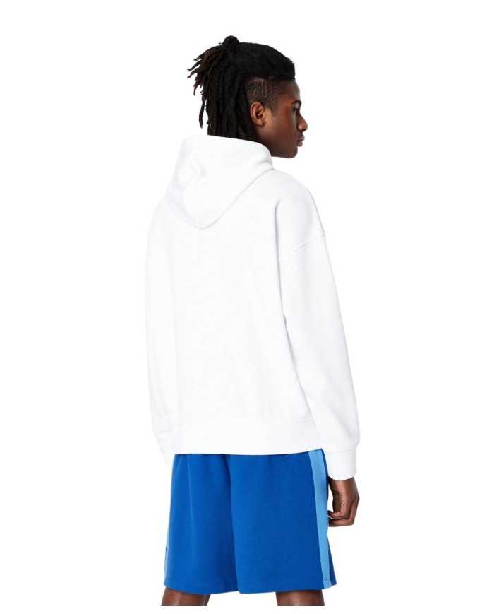 felpa con cappuccio bianca da uomo con stampa e logo | ARMANI EXCHANGE