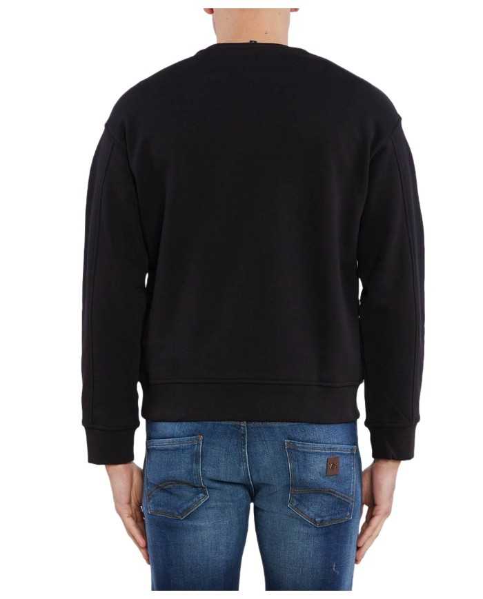 felpa nera da uomo con stampa a stella logata | ARMANI EXCHANGE felpa nera da uomo con stampa a stella logata | ARMANI EXCHANGE