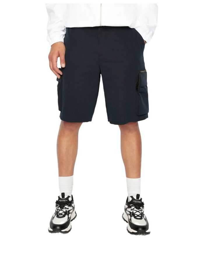 bermuda cago navy da uomo con logo patch | ARMANI EXCHANGE bermuda cago navy da uomo con logo patch | ARMANI EXCHANGE