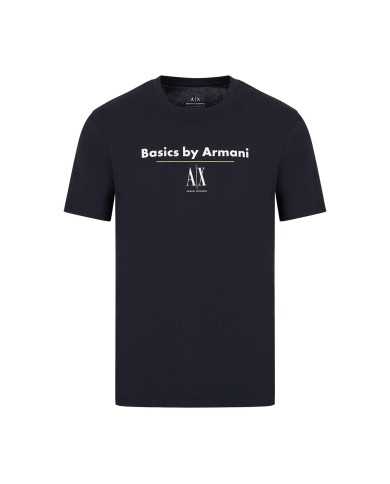 ARMANI EXCHANGE T-shirt Uomo 3RZTAD ZJ8EZ P-EM cotone con scritta e... ARMANI EXCHANGE T-shirt Uomo 3RZTAD ZJ8EZ P-EM cotone con scritta e...