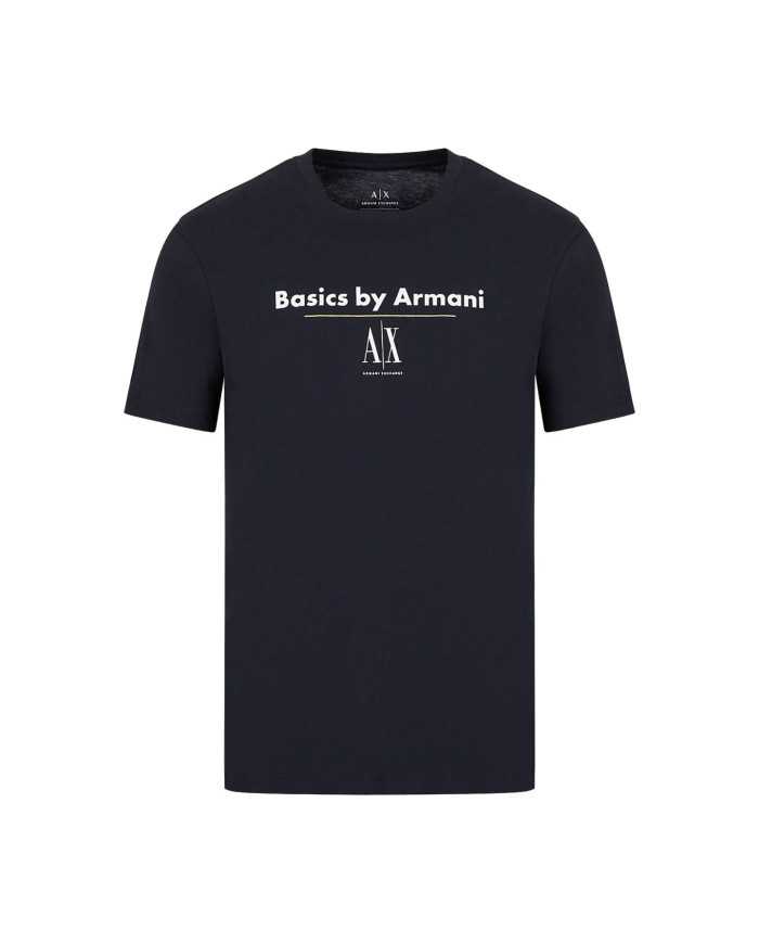 ARMANI EXCHANGE T-shirt Uomo 3RZTAD ZJ8EZ P-EM cotone con scritta e... ARMANI EXCHANGE T-shirt Uomo 3RZTAD ZJ8EZ P-EM cotone con scritta e...