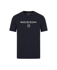 ARMANI EXCHANGE T-shirt Uomo 3RZTAD ZJ8EZ P-EM cotone con scritta e...