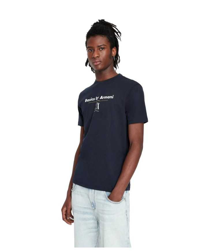 ARMANI EXCHANGE T-shirt Uomo 3RZTAD ZJ8EZ P-EM cotone con scritta e... ARMANI EXCHANGE T-shirt Uomo 3RZTAD ZJ8EZ P-EM cotone con scritta e...