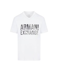 t-shirt bianca da uomo con stampa urban fields | ARMANI EXCHANGE t-shirt bianca da uomo con stampa urban fields | ARMANI EXCHANGE