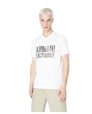 t-shirt bianca da uomo con stampa urban fields | ARMANI EXCHANGE t-shirt bianca da uomo con stampa urban fields | ARMANI EXCHANGE